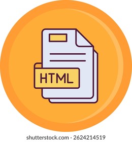 Html Line vector Icon Design