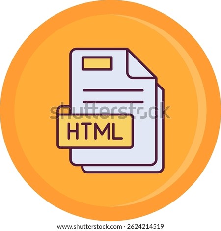 Html Line vector Icon Design