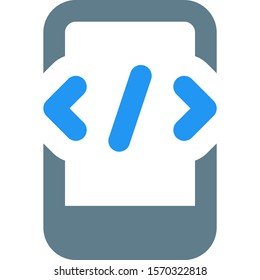 Html or other programming access on a smartphone