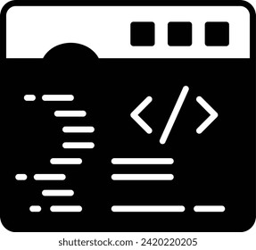 html standard markup language for documents designed concept, online code editor vector icon design, Web design and Development symbol, user interface or graphic sign, website engineering illustration