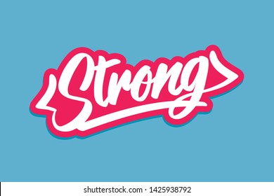 HTML Strong Tag Sticker Illustration Vector Print