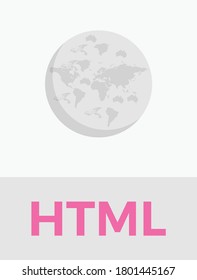 html vector flat color icon 