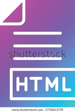 HTML Vector Icon Design Illustration