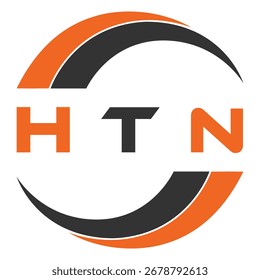 Diseño de letra HTN. Diseño de logotipo de tecnología de letras HTN. HTN Diseño de logotipo de monograma para un emprendedor y negocio.