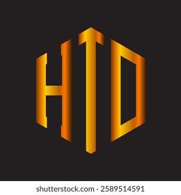  HTO modern elegance and creative logo design .HTO luxurious alphabet design . HTO letter initial logo design.