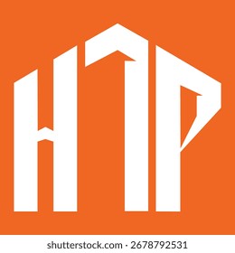 Diseño de carta HTP. Diseño de logotipo de tecnología de letras HTP. Diseño de logo HTP Monogram para un emprendedor y negocio.
