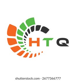 HTQ Briefdesign. Logo-Design für die HTQ-Buchstabentechnologie. HTQ Monogram Logo Design für Unternehmer und Unternehmen.