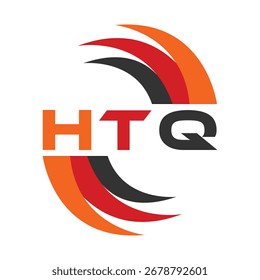 Diseño de carta HTQ. Diseño de logotipo de tecnología de letras HTQ. HTQ Monogram diseño de logotipo para un empresario y negocio.