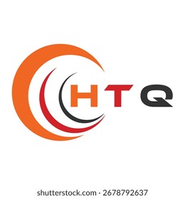 Diseño de carta HTQ. Diseño de logotipo de tecnología de letras HTQ. HTQ Monogram diseño de logotipo para un empresario y negocio.