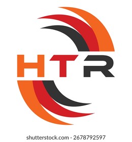 Diseño de la letra HTR. Diseño de logotipo de tecnología de letras HTR. HTR Diseño de logo Monogram para un emprendedor y negocio.