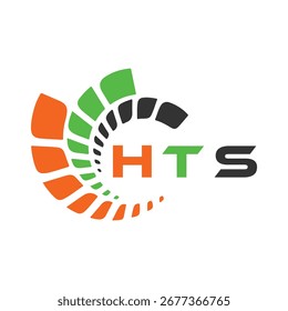 Diseño de carta HTS. Diseño de logotipo de tecnología de letras HTS. Diseño de logo HTS Monogram para un emprendedor y negocio.