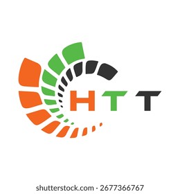 Diseño de letra HTT. Diseño de logotipo de tecnología de letras HTT. Diseño de logo HTT Monogram para un emprendedor y negocio.