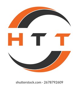 Diseño de letra HTT. Diseño de logotipo de tecnología de letras HTT. Diseño de logo HTT Monogram para un emprendedor y negocio.