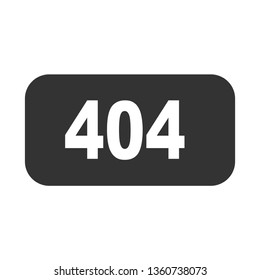 
HTTP 404 Page Not Found Response Code Flat Vector Icon for Apps and Websites.