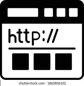 HTTP Data Cmmmunication For world Wide Web Vector Icon Design, Cloud computing and Internet hosting services Symbol on White background, Hypertext Transfer Protocol Concept, 