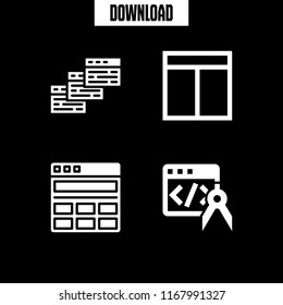 http icon. 4 http vector set. browser and browsers icons for web and design about http theme