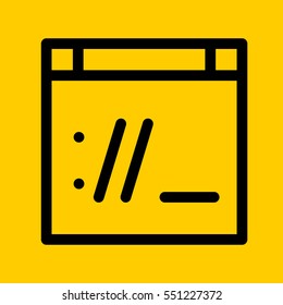 http icon. isolated sign symbol