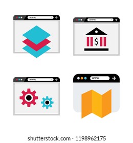 http icon set. vector set about browser icons set.