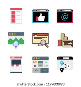 http icon set. vector set about browser icons set.