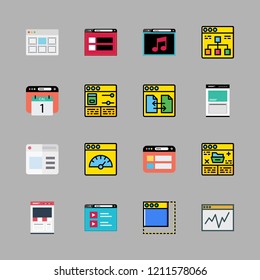 http icon set. vector set about browser icons set.