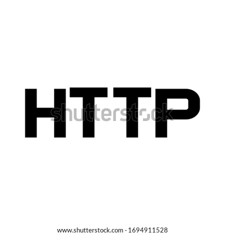 HTTP icon vector illustration flat style on a white background
