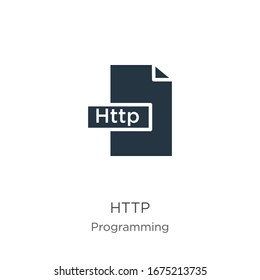Http icon vector. Trendy flat http icon from programming collection isolated on white background. Vector illustration can be used for web and mobile graphic design, logo, eps10