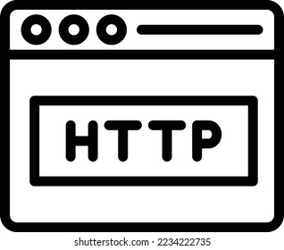 Http Vector Icon Design Illustration