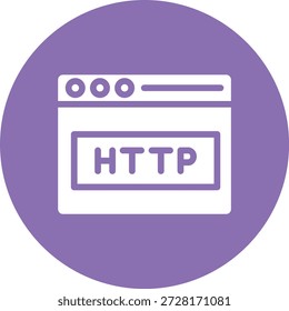 Ilustración De Diseño De Iconos De Vector Http