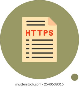Design De Ícone De Vetor De Sombra Plana Https