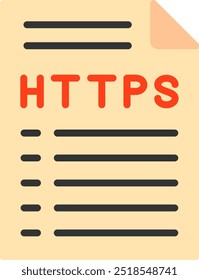 Https Flat Vector Icon Design