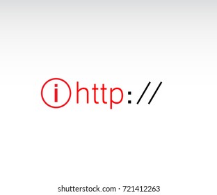 HTTPS Protocol. http https. Browser Address Bar with Http Protocol