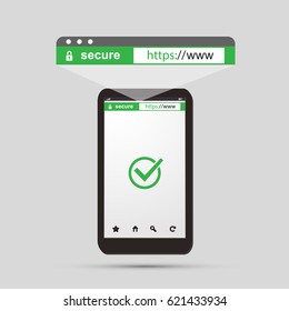 HTTPS Protocol - Safe and Secure Browsing on Mobile Phone and Tablet