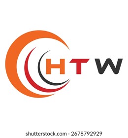 HTW letter design. HTW letter technology logo design. HTW Monogram logo design for an entrepreneur and business.