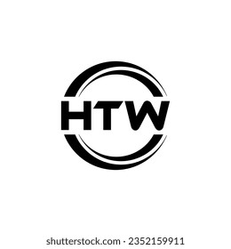 HTW Logo Design, Inspiration for a Unique Identity. Modern Elegance and Creative Design. Watermark Your Success with the Striking this Logo.