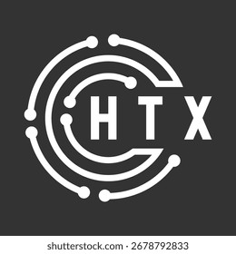 HTX letter design. HTX letter technology logo design. HTX Monogram logo design for an entrepreneur and business.