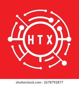 HTX Buchstaben-Design. Logo-Design für HTX-Brieftechnologie. HTX Monogram Logo Design für Unternehmer und Unternehmen.