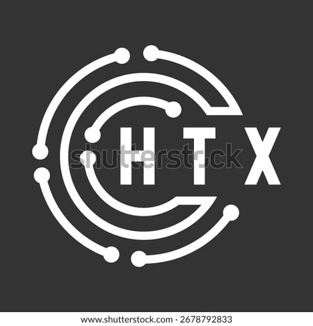 HTX letter design. HTX letter technology logo design. HTX Monogram logo design for an entrepreneur and business.