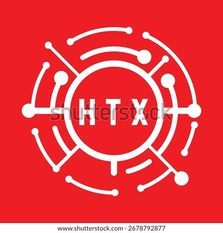 HTX letter design. HTX letter technology logo design. HTX Monogram logo design for an entrepreneur and business.