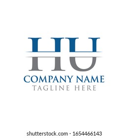 Plantilla vectorial de diseño de logotipo de tipo HT. Diseño del logotipo de la letra abstracta HW
