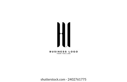 HU, UH, Abstract Logo Design