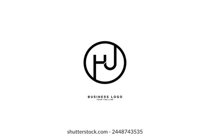 HU, UH, H, U, Abstrakte Buchstaben Logo-Monogramm