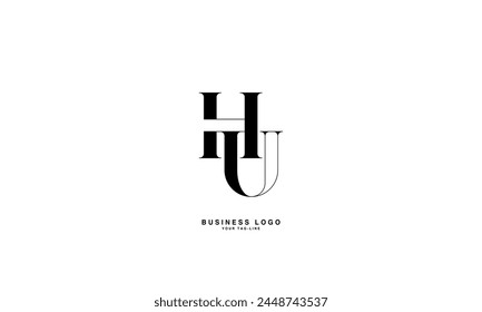 HU, UH, H, U, Abstract Letters Logo Monogram