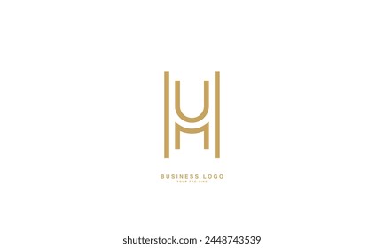 HU, UH, H, U, Abstract Letters Logo Monogram