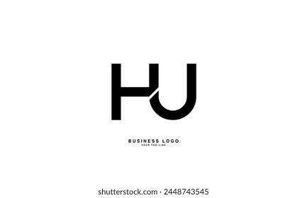 HU, UH, H, U, Abstract Letters Logo Monogram