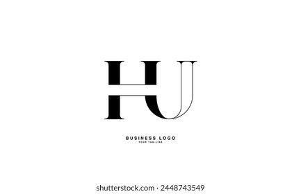 HU, UH, H, U, Abstract Letters Logo Monogram