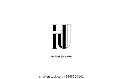 HU, UH, H, U, Abstract Letters Logo Monogram