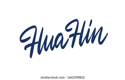 Hua hin, Thailand. Vector Illustration for Poster or Postcard. EPS 10.