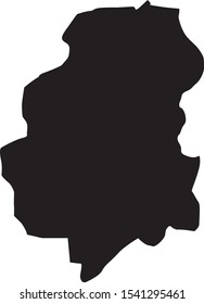 huambo province map in angola