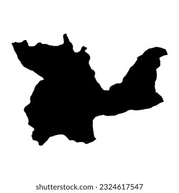 Huanuco map, region in Peru. Vector Illustration.