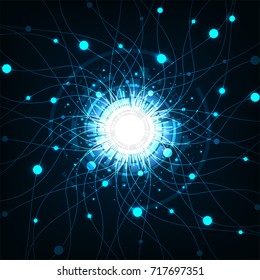 The hub of computer network.